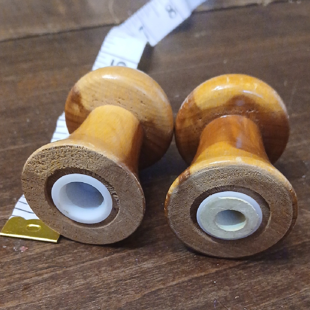Wooden Mushroom Salt and Pepper Shakers - Picture 3 of 3
